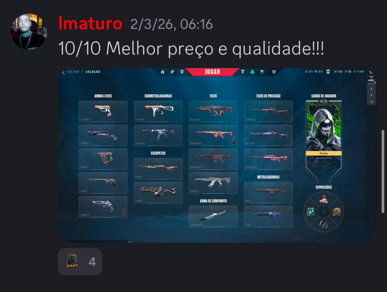 Feedback lmaturo